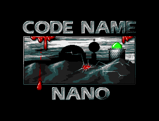 Code Name Nano (Amiga) screenshot: Title screen