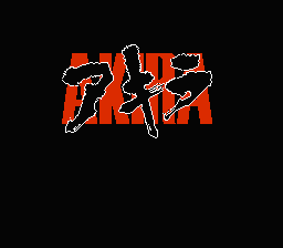 Akira (NES) screenshot: Title screen