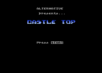 Castle Top (Atari 8-bit) screenshot: Title Screen