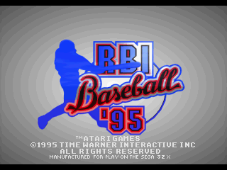 RBI Baseball '95 (SEGA 32X) screenshot: Title Screen