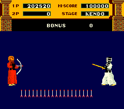 Great Swordsman (Arcade) screenshot: Second bonus round