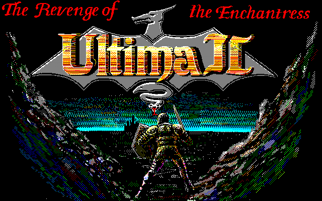 Ultima II: The Revenge of the Enchantress... (PC-98) screenshot: Title Screen (Pony Canyon)