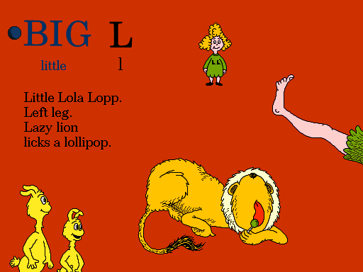 Dr. Seuss's ABC (Windows) screenshot: L