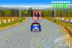 Colin McRae Rally 2.0 (Game Boy Advance) screenshot: Start of the rally