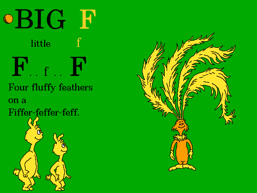 Dr. Seuss's ABC (Windows) screenshot: F