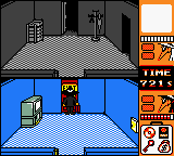 Spy vs Spy (Game Boy Color) screenshot: Black: must get out of here fast! I have everything I need now.