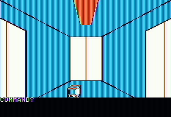 Caves of Olympus (Apple II) screenshot: Entering the caves
