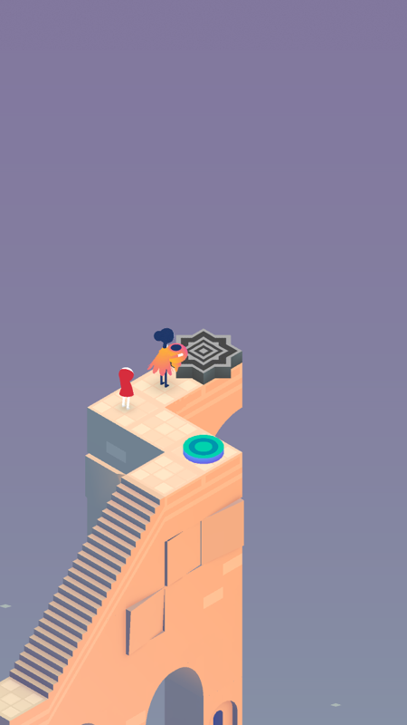 Monument Valley 2 (iPhone) screenshot: Reaching the exit