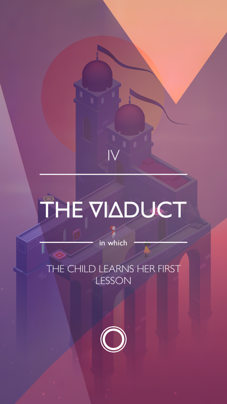 Monument Valley 2 (iPhone) screenshot: Chapter IV: The Viaduct