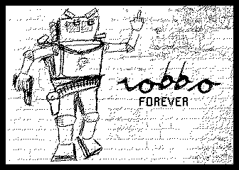 Robbo Forever (Atari 8-bit) screenshot: Title screen