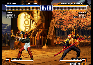 The King of Fighters 2003 (Arcade) screenshot: Ready to attack.