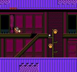 Disney's TaleSpin (NES) screenshot: Flying indoors