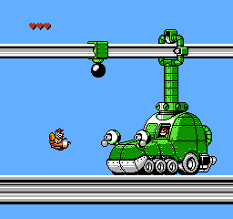 Disney's TaleSpin (NES) screenshot: Weird deadly machine