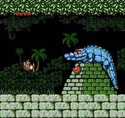 Disney's TaleSpin (NES) screenshot: Jungle boss