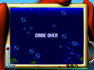 James Pond 2: Codename: RoboCod (PlayStation) screenshot: Game over.