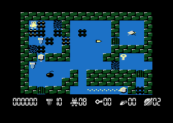 Robbo Forever (Atari 8-bit) screenshot: Level 2