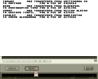 Premier Manager (Amiga) screenshot: Fax messages