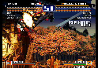 The King of Fighters 2003 (Arcade) screenshot: Hitting you in the air.