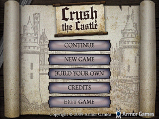 Crush the Castle (Android) screenshot: Main menu
