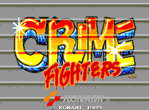 Crime Fighters (Arcade) screenshot: Title screen