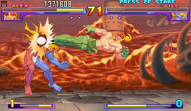 Street Fighter III: New Generation (Arcade) screenshot: Finishing move