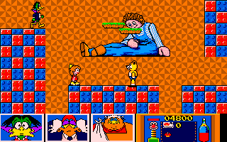 Count Duckula 2 Featuring Tremendous Terence (Amiga) screenshot: Interesting backgrounds.