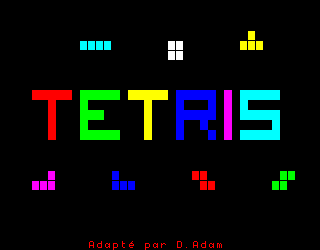 Tetris (Philips VG 5000) screenshot: Title screen