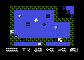 Robbo Forever (Atari 8-bit) screenshot: Level 3