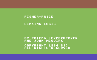 Linking Logic (Commodore 64) screenshot: Title screen