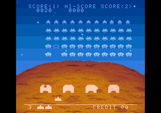 Space Invaders DX (Arcade) screenshot: Upright cabinet
