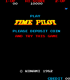 Time Pilot (Arcade) screenshot: Title screen