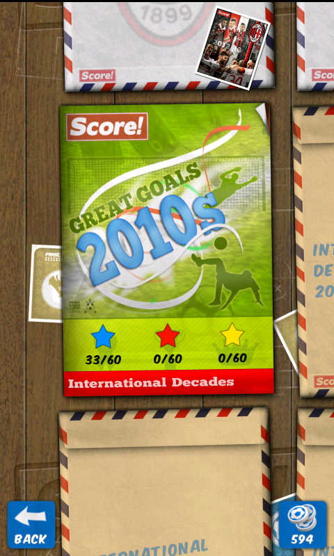 Score! (Android) screenshot: This is the first level pack