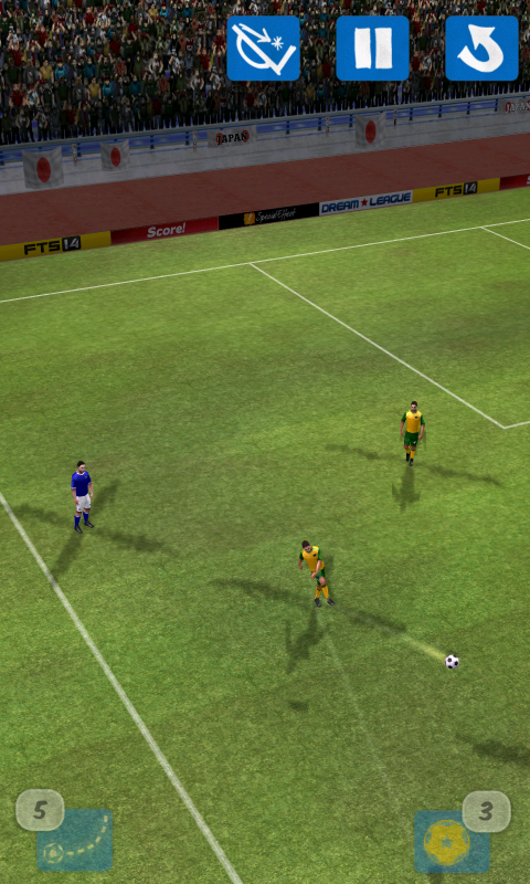 Score! (Android) screenshot: Defender clears