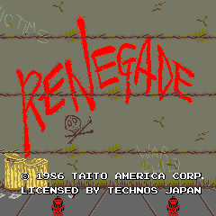 Renegade (Arcade) screenshot: Title screen