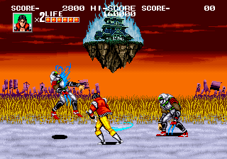 Sengoku (Arcade) screenshot: Blue blood