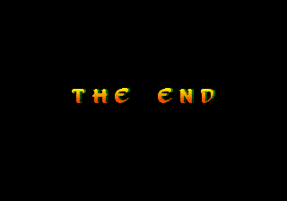 Arabian Fight (Arcade) screenshot: The end