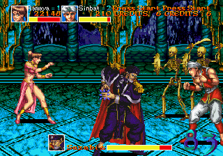 Arabian Fight (Arcade) screenshot: Multiplayer
