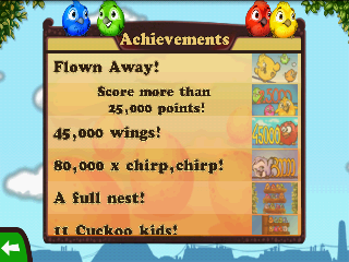 Fluffy Birds (Android) screenshot: Achievements