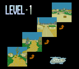 Cabal (Arcade) screenshot: Level 1 map