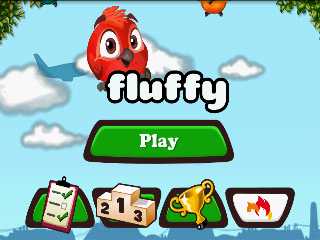 Fluffy Birds (Android) screenshot: Main menu