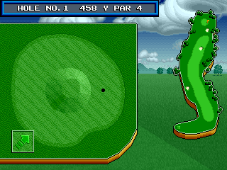 The Irem Skins Game (Arcade) screenshot: Course info