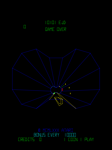 Tempest (Arcade) screenshot: Double-ellipse