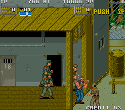 P.O.W.: Prisoners of War (Arcade) screenshot: Out of prison