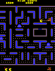 Jr. Pac-Man (Arcade) screenshot: A bonus to collect.