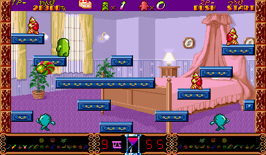 Saboten Bombers (Arcade) screenshot: Next Stage.