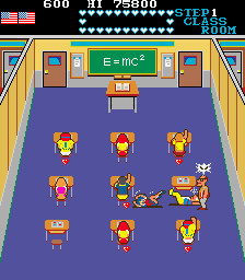 Mikie (Arcade) screenshot: Life lost