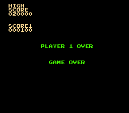 Crazy Climber (Arcade) screenshot: Game over