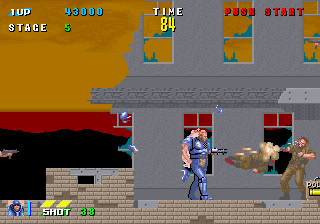 Screenshot of ESWAT: Cyber Police (Arcade, 1989) - MobyGames