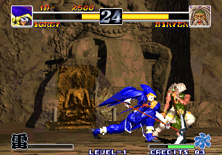 Ragnagard (Arcade) screenshot: Fight in temple