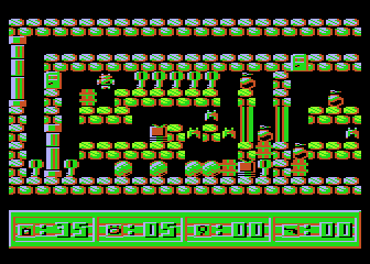 3d24 (Atari 8-bit) screenshot: Level 2 start position